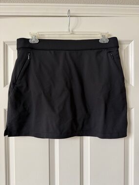 Tommy Bahama Black IslandZone Skort with Zippered Pockets
